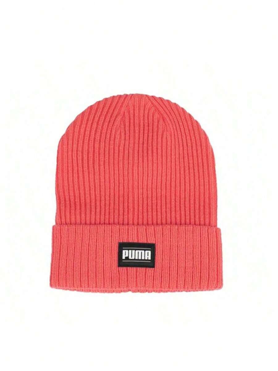 Puma Ribbed Classic Unisex Cuff Beanie 2 Rose - Red - View 1