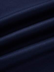 SHEIN Bolty Teen Boy Letter & Star Print Zip-Up Sweatshirt, Casual, Autumn - Navy Blue - View 5