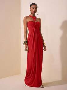 Zivah Lễ hội âm nhạc Xuân/Hè 2025 mới đến, Lễ Phục sinh, Ngày Thánh Patrick, Phong cách miền Tây, Du mục, Tiệc sinh nhật, Tốt nghiệp, Phong cách đại học, Sinh viên, Thường ngày, Cơ bản Đa năng, Giải trí, Du lịch du thuyền, Bãi biển, Tắm nắng, Lan truyền, Thời trang đường phố, Khách dự tiệc cưới Boho, Đi làm, Ăn trưa, Sân bay, Váy dài hở lưng màu xanh lá cây có vòng kim loại trang trí - Đỏ - Xem 4