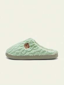 Cuccoo Cute Cloud & Bear Embroidered Indoor Slippers, Winter