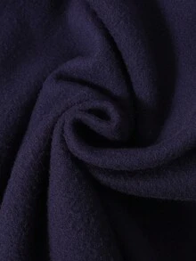 Teen Girls Navy Blue Sweatshirt With Bowknot Lace Printing,Round Neck Pullover Long Sleeve,Cute Back-To-School Autumn Graduation Winter Casual Top - Royal Blue - View 4