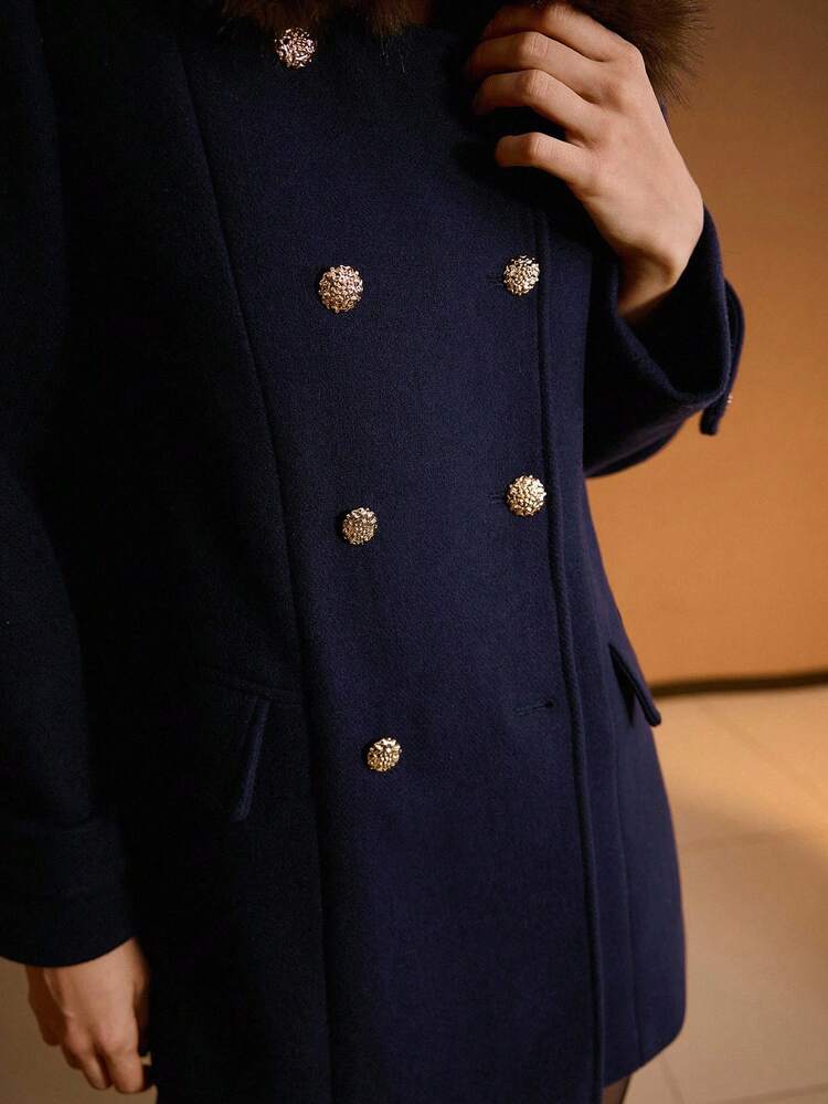 WOOL DOUBLE BREASTED OVERCOAT, AUTUMN/WINTER