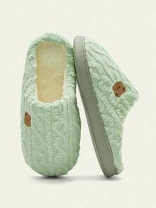 Cuccoo Cute Cloud & Bear Embroidered Indoor Slippers, Winter
