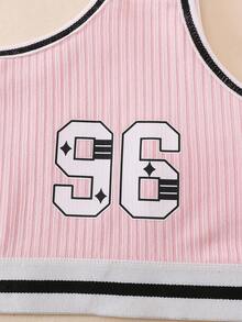 Snug Zone 6pcs/Set Sports Bras, Girls Sports Bra, Tween Girl Athletic Tops - Multicolor - View 5