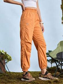 In My Nature Nature Hike 橙色女式松紧腰徒步裤 - 橘色 - 查看 1