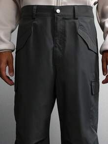 SUMWON Pantalon cargo utilitaire ample en ripstop, jambe large classique, pantalon de travail avec poches multiples, pour l'automne, l'hiver et le quotidien, streetwear décontracté - Vert sapin - Voir 7