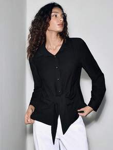 Lumivelle 万圣节女式衬衫 - 黑色 - 查看 4