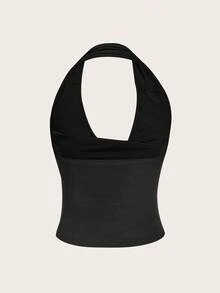 SHEIN EZwear 3-In-1 Women Casual Sexy Bodycon Top Set, Versatile For Daily Wear,Black Tops