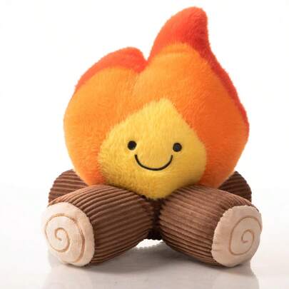 POKOJA LAND Đồ chơi trẻ em: Búp bê nhồi bông hình ngọn lửa nhỏ đáng yêu, đồ chơi nhồi bông mềm mại, gối hình ngọn lửa hoạt hình ấm áp, món quà nhồi bông thoải mái cho trẻ em, hoàn hảo cho phòng ngủ, phòng chơi và mùa lễ hội.
