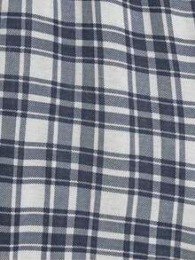 EURMUSE 3pcs Men's Plaid Pocket T-Shirt, Shorts And Pants Pajama Set