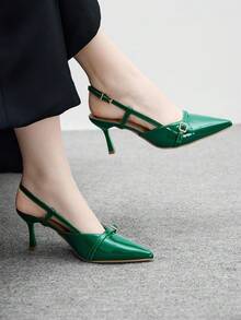 CUCCOO BIZCHIC Women's Pointed Toe High Heel Pumps, Sexy Stiletto, Outdoor Commute, Red Party Wedding Shoes Spring Shoes - Dark Green - View 1