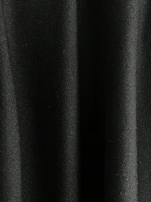 Sweetra 1 件女式条纹拼接不对称下摆紧身长袖 T 恤，二合一衬衫领，时尚休闲街头风格，秋冬图案 T 恤女式春季上衣 - 黑與白 - 查看 8