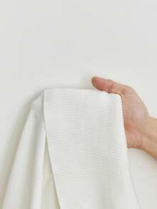 SHEIN Unity Fashionable Minimalist Off Shoulder Basic Design Women Sweater, Everyday Wear - White - View 6