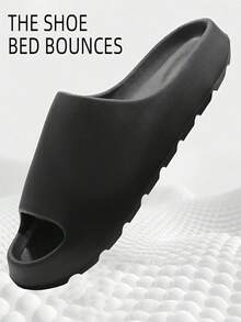 SHEIN 男女通用软拖鞋 - 舒适的室内/室外人字拖，情侣拖鞋，防滑纹理鞋底，可调节踝带，足弓支撑，米色和棕色，非常适合休闲穿着，可调节舒适拖鞋 | 露趾 | EVA 材质，家居拖鞋 - 彩色 - 查看 7