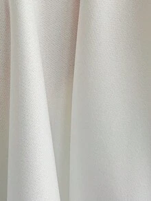 SHEIN Unity Women's Autumn Long Sleeve Bow Lace Embroidered Oblique Shoulder Sweatshirt - White - View 8