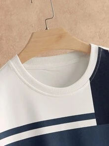 Manfinity NXTstreet 2 件套男士休闲商务西装、针织圆领运动衫和裤子，春秋季，适合秋冬 - 彩色 - 查看 9