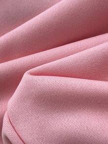 Elamini 女士不对称领字母刺绣宽松休闲运动衫，适合秋冬季 Y2K - 粉色 - 查看 6