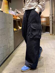 DAZY Women's Casual Loose Cargo Denim Jeans