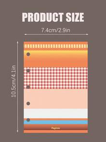 Joivida 20p Original Design Notebook Loose-Leaf Paper [Grid Inner Pages] - M5 Binder Punched Inner Pages, Colorful Notebook Refills - M5 inner sheet - View 8