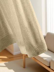 Franclia Versatile Casual Commute Summer Beach Lightweight Knit Sweater - Apricot - View 4