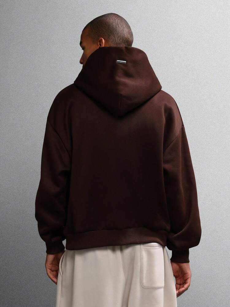 エッセンシャル ヘビーウェイト ボックスフィット ジップアップ パーカー ユーティリティポケット付き