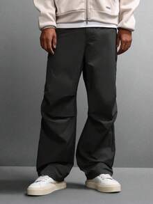 SUMWON Pantalon cargo utilitaire ample en ripstop, jambe large classique, pantalon de travail avec poches multiples, pour l'automne, l'hiver et le quotidien, streetwear décontracté - Vert sapin - Voir 1