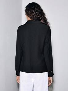 Lumivelle 万圣节女式衬衫 - 黑色 - 查看 2