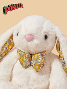 1PC 23CM Soft Plush Bunny Stuffed Animal Toy Pink Cute Rabbit Plushie Hugging Pillow Sleep Companion Stress Relief Comfort Toy Birthday Gift For Girls Women Valentines Day Easter Christmas Present Kawaii Home Decor