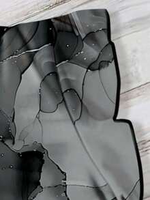 EMERY ROSE Quần áo nữ cỡ lớn cho hoạt động giải trí hàng ngày và kỳ nghỉ, cổ chữ V màu hồng có tay áo bay nhỏ, phong cách ngày lễ, họa tiết gợn sóng đá cẩm thạch cổ điển, áo sơ mi rộng, quần áo mùa hè cho nữ, quần áo nghỉ dưỡng cho nữ, quần áo mùa hè cho nữ - Nhiều màu - Xem 4