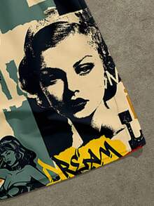 Manfinity Roghcode Men's Letter Print T-Shirt And Printed Shorts Set - Khaki - View 5