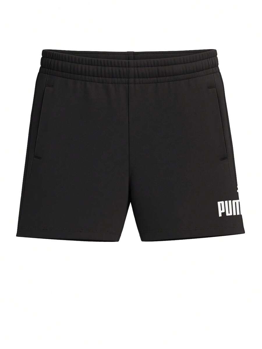 Puma ESS No. 1 Logo Kids Training Shorts - Black - View 1