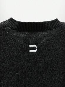 NEON BLANC 男士万圣节骷髅图案针织背心 - 黑色 - 查看 5