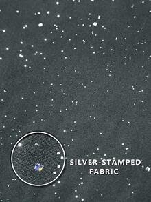 Claim Dot 男士圆领短袖银箔宽松休闲T恤 - 灰色 - 查看 4