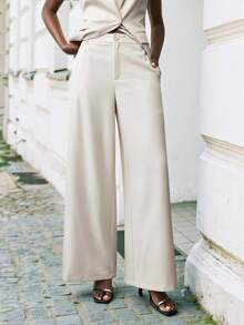 Maija Women's Fashionable & Elegant Sleeveless Suit Set With Belt In Fall/Winter - Apricot - View 5