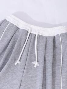 1 szt. Luźne, codzienne spodnie dresowe dla nastolatek, spodnie sportowe w jednolitym kolorze