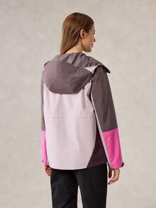 OutZeal Women Shell Jacket Hiking Camping Drawstring Waist Hooded Outdoor Windbreaker Fall Winter - Multicolor - View 8