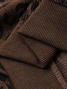 DAZY 男宝宝韩版豹纹翻领宽松长袖上衣秋冬