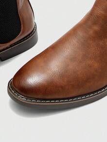 CUCCOO BIZCHIC 男士切尔西靴，休闲复古风格踝靴，搭配牛仔裤 - 摩卡棕 - 查看 7