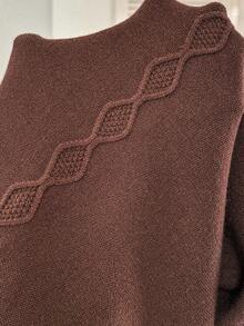 SHEIN Fall Autumn Pants, Maternity Autumn Pregnant Women's Solid Color Knot Embroidery Warm Knit Pants, Autumn/Winter Pregnancy Pants Maternity Pants Maternity Winter Pants