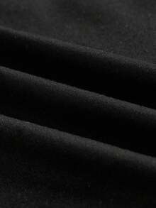 Manfinity NXTstreet Men's Halloween Element Rhinestone Embellished Drop Shoulder T-Shirt - Black - View 7