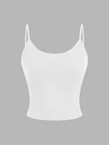 SHEIN EZwear 4 件套女士休闲短款吊带背心套装，适合夏季穿着 - 彩色 - 查看 5