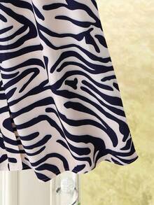 Rusticease Women's Fashion Casual Zebra Print Waist Tie Long Dress  Women's Winter Sweater Fall Women Clothes  Fall Clothes For Women  Autumn Clothes   Winter Dress Women Dresses For Women Elegant  Dresses For Women Casual , Casual Women Outfits  Party  Elegant Dresses For Women Casual Long Dresses  Fall Dresses For Women