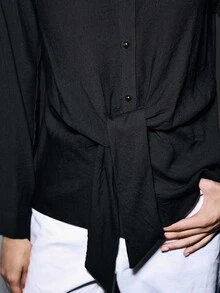 Lumivelle 万圣节女式衬衫 - 黑色 - 查看 5