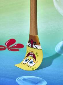 SpongeBob SquarePants | SHEIN 2pcs Silicone Scraper Baking Tools Long Handle Spatula Cream Cake