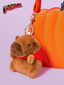 Capybara Plush Keychain Toy Realistic Cute Capybara Stuffed Animals Toy Capybara Pendant For Backpack Handbag Birthday Gift,Stuffed Toy,Pink Capybara,Capybaras - Multicolor - View 3