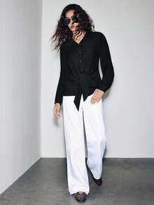 Lumivelle 万圣节女式衬衫 - 黑色 - 查看 6