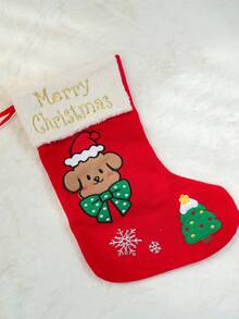 PETSIN 4pcs Pet Christmas Gift Pack, Cat And Dog Universal Clothing, Cute Autumn/Winter Embroidered Elk Pattern Hoodie, Comes With Collar Accessory Set, Red Gift Bag With Storage Function