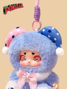 可爱狼人杀游戏乙烯脸毛绒玩具彩色娃娃流行毛绒玩具儿童创意礼物挂包，女巫，猎人