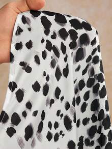 House of One Collared Button-Up Transparent Chiffon Blouse Women Casual Spring Autumn