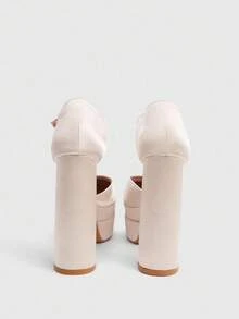 Cuccoo CUCCOO LuxiPop Tacones altos de plataforma de cuero patentado brillante para mujer, stilettos elegantes para Halloween, Navidad, Año Nuevo, citas, otoño y ropa de fiesta sexy